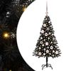 vidaXL Sapin de No&euml;l Noir 120 cm PVC