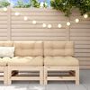 vidaXL Canap&eacute;s centraux de jardin 2 pcs bois de pin massif