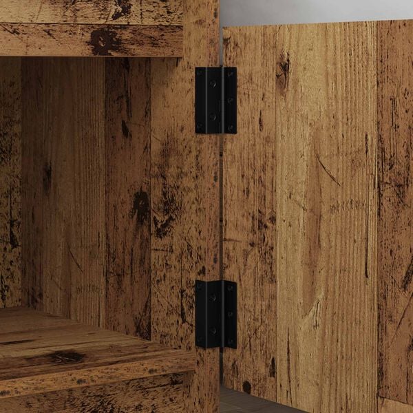 vidaXL Charni&egrave;re 537 pcs Noir 38 x 17 x 60 mm Fer