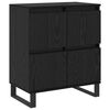 vidaXL Buffet 3 pcs Ch&ecirc;ne noir 60 x 35 x 70 cm