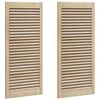 vidaXL Porte de Cabinet avec porte 2 pi&egrave;ces Naturel 110 x 49,5 cm