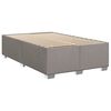 vidaXL Sommier &agrave; lattes de lit avec matelas Taupe 80x200 cm Tissu