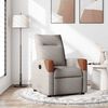 vidaXL Fauteuil inclinable Taupe Tissu