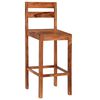 vidaXL Chaises de bar lot de 2 marron bois solide de Sesham