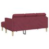 vidaXL Ensemble de Canap&eacute;s avec coussin Bordeaux Polyester