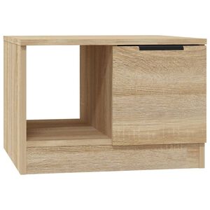 vidaXL Table basse ch&ecirc;ne sonoma 50x50x36 cm bois d'ing&eacute;nierie