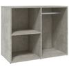 vidaXL Armoire de dressing Gris b&eacute;ton 80x40x65 cm Bois d'ing&eacute;nierie