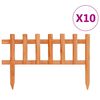 vidaXL Bordure de jardin 10 pcs Bois de sapin 4,4 m