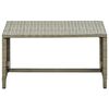 vidaXL Table basse beige 70x40x38 cm r&eacute;sine tress&eacute;e