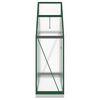 vidaXL Serre avec cadre de base vert 169x58x202 cm aluminium