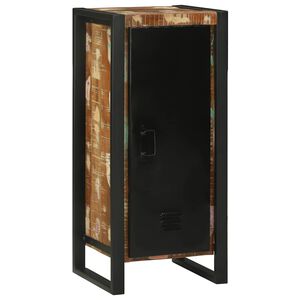vidaXL Armoire de salle de bain avec porte Marron Bois Recycl&eacute; Solide
