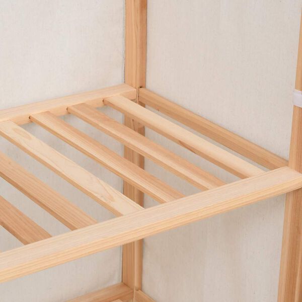 vidaXL Garde-robe à 3 niveaux 79 x 40 x 170 cm