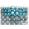 vidaXL Boules de No&euml;l 100 pcs turquoise 3 / 4 / 6 cm