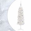 vidaXL Sapin de No&euml;l artificiel &eacute;troit avec boules 150 cm 150 LED