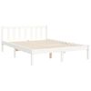 vidaXL Cadre de lit sans matelas blanc 120x200 cm bois de pin massif