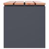 vidaXL Banc de jardin Anthracite 100 x 40 x 43 cm Acier