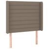 vidaXL T&ecirc;te de lit &agrave; LED Taupe 83x16x118/128 cm Tissu