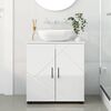 vidaXL Cabinet de salle de bain Blanc brillant 61 x 35 x 64 cm