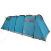 vidaXL Tente familiale tunnel 10 personnes bleu imperméable