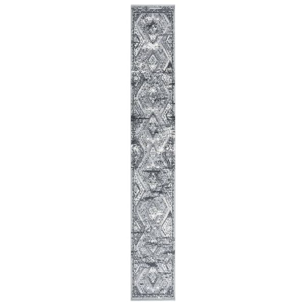 vidaXL Tapis BCF Gris oriental 60x400 cm