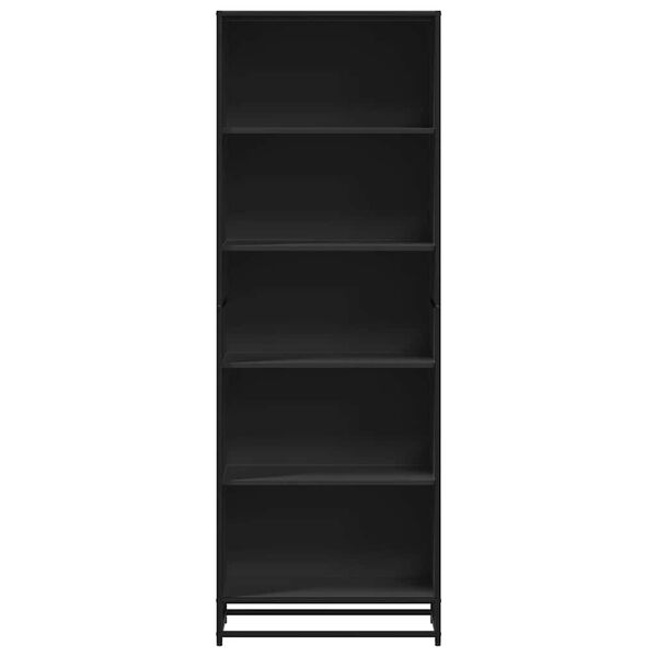 vidaXL Biblioth&egrave;que noir 60x35x170,5 cm bois d'ing&eacute;nierie