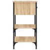 vidaXL Table de chevet ch&ecirc;ne sonoma 34x36x70 cm bois d'ing&eacute;nierie