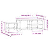 vidaXL Tables basses gigognes 2 pcs ch&ecirc;ne sonoma bois d'ing&eacute;nierie