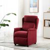 vidaXL Fauteuil de massage Rouge bordeaux Tissu