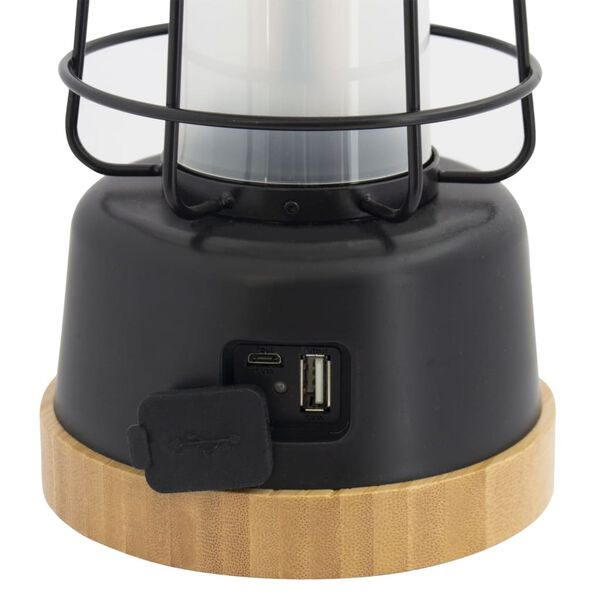 Eurotrail Lampe de camping &agrave; LED Storm bambou noir