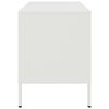vidaXL Meuble TV blanc 68x39x50,5 cm acier