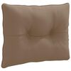 vidaXL Coussin de dos PUTTEN 100 % polyester Taupe 60 x 40 x 10 cm