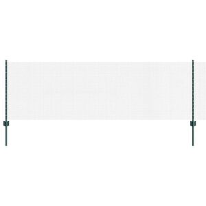 vidaXL Cl&ocirc;ture en fil soud&eacute; avec poteau 10 x 0,8 m Vert Maille