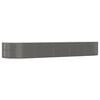 vidaXL Lit sur&eacute;lev&eacute; de jardin Gris 447x140x68cm Acier galvanis&eacute;