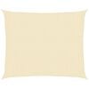 vidaXL Voile d'ombrage 160 g/m&sup2; Cr&egrave;me 2,5x3 m PEHD
