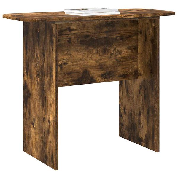 vidaXL Table console Ch&ecirc;ne fum&eacute; 93 x 40 x 75 cm Bois d'ing&eacute;nierie