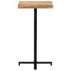 vidaXL Table de bar Carr&eacute;e 50x50x110 cm Bois de manguier brut