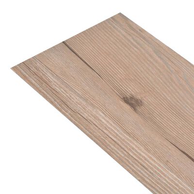 vidaXL Dalles de plancher PVC autoadhésif 5,02 m² 2 mm marron chêne