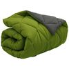 vidaXL Duvet d'hiver Vert et Anthracite 200 x 135 cm Microfibre