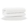 vidaXL Ensemble de Duvet avec oreiller 2 pcs Blanc Microfibre