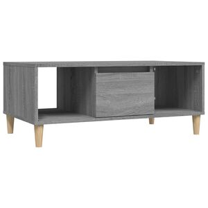 vidaXL Table basse Sonoma gris 90x50x36,5 cm Bois d'ing&eacute;nierie