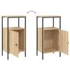vidaXL Tables de chevet 2 pcs ch&ecirc;ne sonoma 41x31x80 cm bois ing&eacute;nierie