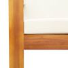 vidaXL Salon de jardin avec coussins 5 pcs Bois d'acacia solide