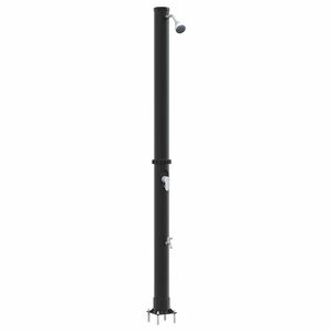 vidaXL Douche solaire ext&eacute;rieure Noir 217 cm PVC et Aluminium