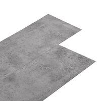 vidaXL Planches de plancher PVC Non auto-adhésif 4,46 m² Marron ciment