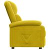 vidaXL Fauteuil inclinable jaune velours