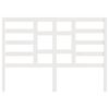 vidaXL T&ecirc;te de lit Blanc 126x4x104 cm Bois massif de pin