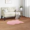 vidaXL Tapis en Fourrure Synth&eacute;tique de Lapin Olite Rose 80 x 120 cm