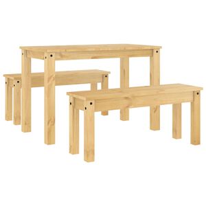 vidaXL Ensemble &agrave; manger PANAMA 3 pcs bois de pin massif