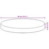 vidaXL Dessus de table rond &Oslash;40x4 cm bois massif d'acacia