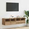 vidaXL Meubles TV muraux 2 pcs Ch&ecirc;ne artisanal 60 x 30 x 30 cm